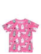 Tjejgäng T-Shirt Tops T-Kortærmet Skjorte Pink MUMIN