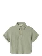 Nmmjanu Ss Loose Shirt Lil Tops Shirts Short-sleeved Shirts Green Lil'...