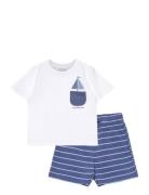 Pyjamas .-- Boat Pyjamassæt Multi/patterned Mango