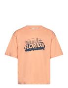 T-Shirt .-- Esen4 Tops T-Kortærmet Skjorte Orange Mango