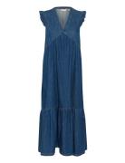 Cuberteline Arpa Dress Maxikjole Festkjole Blue Culture