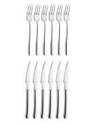 Chuletero Steak Cutlery 12-P Home Tableware Cutlery Cutlery Set Silver...