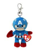 Captain America - Soft Clip Toys Soft Toys Stuffed Toys Blue TY