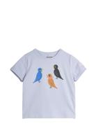 Birds Sp Ss Tee Tops T-Kortærmet Skjorte Purple Mini Rodini