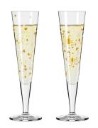 Goldnacht Champagneglas 2-Pack Home Tableware Glass Champagne Glass Nu...