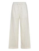 Kimona Pants Bottoms Trousers Straight Leg White Noella