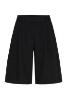 Wide Suiting Shorts Bottoms Shorts Bermudas Black Weekday
