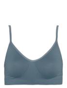 Lucia Bra Top Solid Lingerie Bras & Tops Soft Bras Tank Top Bras Blue ...