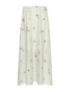 Mschfaustina Skirt Aop Skirts Knee-length & Midi Skirts Cream MSCH Cop...