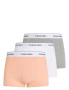 Relaxed Fit Trunk 3Pk Boxershorts White Calvin Klein