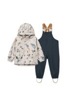 Manu Rainwear Set Outerwear Rainwear Rainwear Sets Navy Liewood