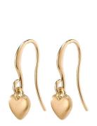Sophia Heart Pendant Earrings Ørestickere Smykker Gold Pilgrim