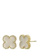 Clover Earring Accessories Jewellery Earrings Studs White Bud To Rose
