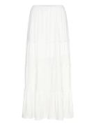 Vmjune Hw Ankle Skirt Jrs Ga Maxikjole Festkjole White Vero Moda