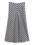Chevron Striped Skirt Skirts Knee-length & Midi Skirts Navy GANT