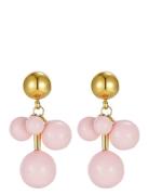 Brea Enamel Earring Ørestickere Smykker Pink Bud To Rose