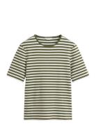 Slim Striped 1X1 Ribbed Ss T-Shirt Tops T-shirts & Tops Short-sleeved ...