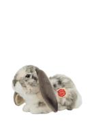 Lying Rabbit Grey-White 30 Cm Toys Soft Toys Stuffed Animals Grey Tedd...