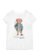 Polo Bear Cotton Jersey Tee Tops T-Kortærmet Skjorte White Ralph Laure...