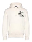 Slub Fleece Graphic Hoodie Tops Sweatshirts & Hoodies Hoodies White Po...