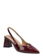Biamaralyn Slingback Patent Shoes Heels Pumps Sling Backs Pink Bianco