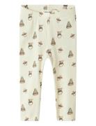 Nbngavo Elf Slim Legging Lil Noos Bottoms Leggings Cream Lil'Atelier