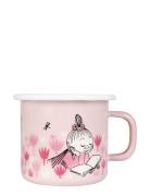 Moomin Enamel Mug 25Cl Home Tableware Cups & Mugs Coffee Cups Pink Moo...