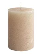 Rustic Pillar Candles Home Decoration Candles Block Candles Beige Kuns...
