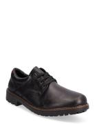 F4611 Shoes Business Laced Shoes Black Rieker