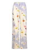 2263 Dry Viscose, Elasticated Long Bottoms Trousers Wide Leg Multi/pat...