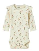 Nbflavo Eve Ls Slim Body Lil Noos Bodies Long-sleeved Cream Lil'Atelie...