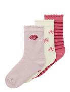 Nmfkimi 3P Sock Socks & Tights Socks Pink Name It
