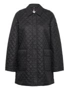 Padded Nylon Reg Quilted Coat Quiltet Jakke Black Tommy Hilfiger