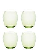 Tumbler Billie Set/4 Home Tableware Glass Whiskey & Cognac Glass Green...