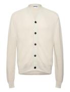 Regular Fit Button-Up Cardigan Tops Knitwear Cardigans Cream Weekday