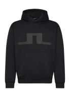 Karson Graphic Hoodie Tops Sweatshirts & Hoodies Hoodies Black J. Lind...
