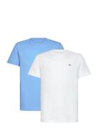 C-Neck T-Shirt 2-Pack Tops T-Kortærmet Skjorte Multi/patterned GANT