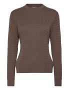 Co Cable Fine Gg C-Nk Ls Swt Tops Knitwear Jumpers Cream Tommy Hilfige...