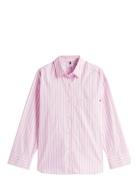 Ess Poplin New Easy Shirt Tops Shirts Long-sleeved Pink Tommy Hilfiger