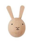 Mini Hook Rabbit Home Kids Decor Storage Hooks & Hangers Brown OYOY MI...