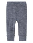 Nbmwang Wool Needle Longjohn Solid Noos Bottoms Leggings Navy Name It