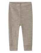 Nbmwang Wool Needle Longjohn Solid Noos Bottoms Leggings Beige Name It