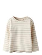 Nmflimia Ls Loose Top Lil Tops T-shirts Long-sleeved T-Skjorte Cream L...