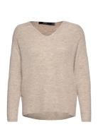 Vmcrewlefile Ls V-Neck Blouse Noos Tops Knitwear Jumpers Grey Vero Mod...