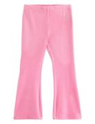 Leggings Flare Velour Solid Bottoms Leggings Pink Lindex