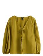 Blouse Esther Tops Blouses Long-sleeved Yellow Lindex