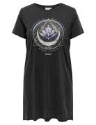 Carlucy Life Ss T-Shirt Dress Jrs Noos Dresses T-shirt Dresses Black O...