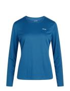 Women Longsleeved Sports Tee Sport T-shirts & Tops Long-sleeved Blue Z...