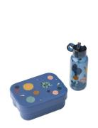 Chelsey Printed Lunchbox Set Home Meal Time Lunch Boxes Blue Liewood