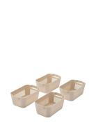 Makeeva Basket Mini 4-Pack Home Kids Decor Storage Storage Baskets Bei...
